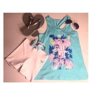 Beach Sleep Eat Repeat tank